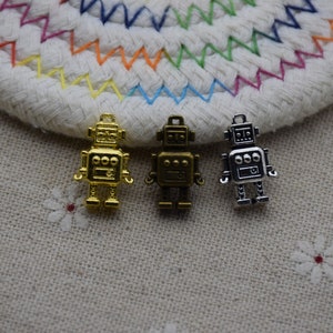 20 robot charm pendant,ornament necklace charm,jewelry charm,jewelry pendant,18x11mm
