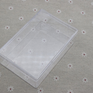 1Pieces 120mmx80mmx34mm rectangle clear plastic box,transparent ps box with lid,clear box container,plastic cases AB116