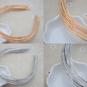 20 metal headband,1.2mm round metal wire,blank headband,metal hair band,simple headband,plain headband,DIY hair accessories