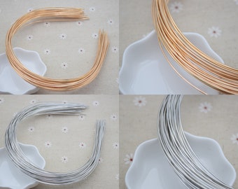 20 metal headband,1.2mm round metal wire,blank headband,metal hair band,simple headband,plain headband,DIY hair accessories