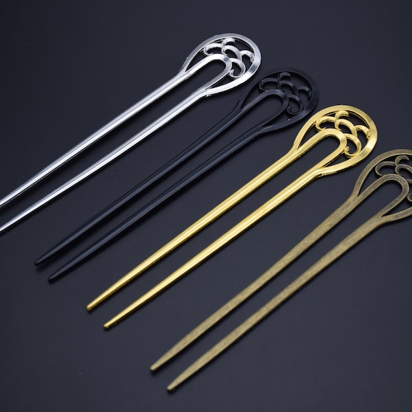 1Piece Metal Hair Sticks,Patten Hair Sticks,Simple Hair Pins,Metal Hair Pins,Metal Hair Picks ,Metal Hair Clips,16cm length