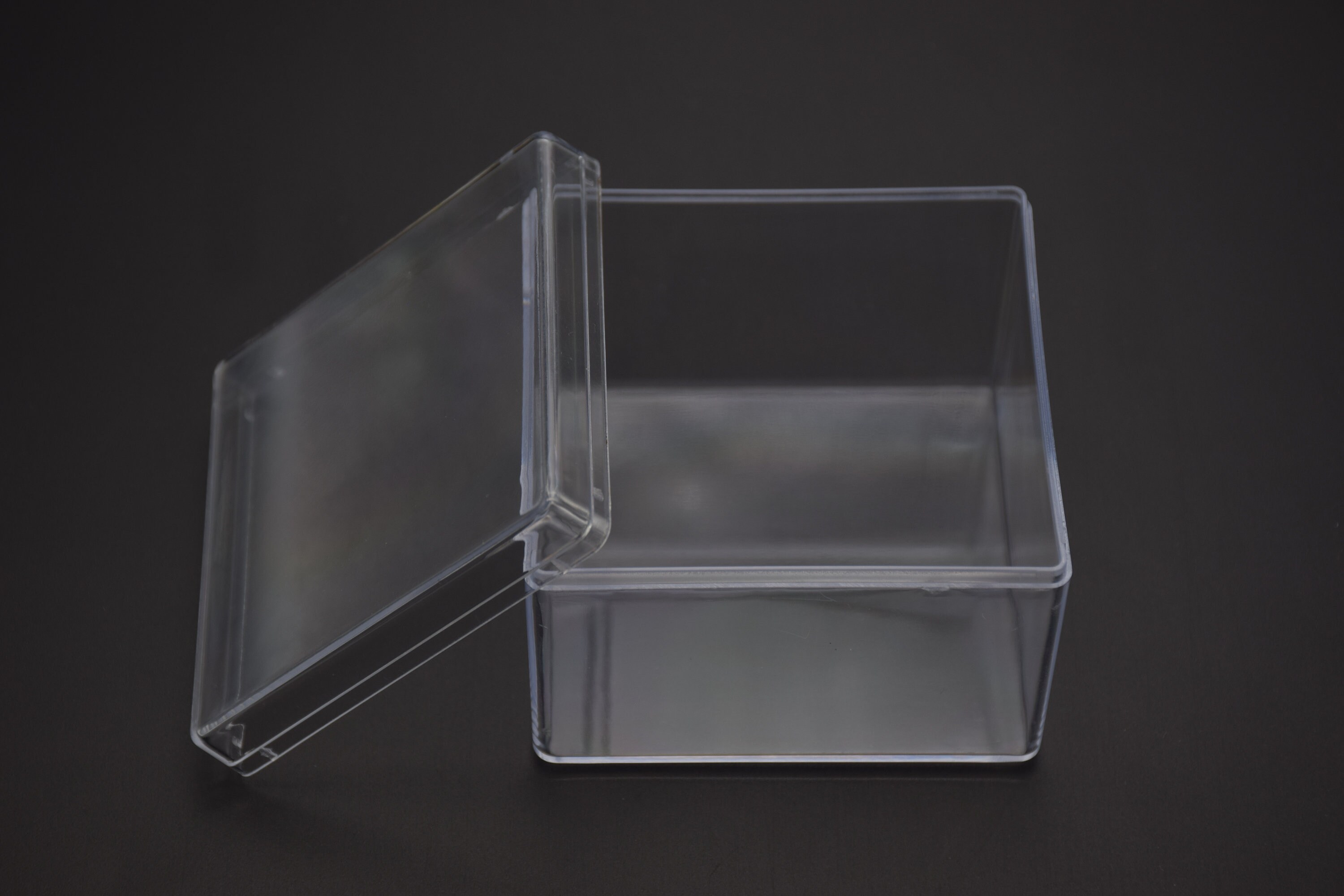 Scatola Quadrata Piccola In Plastica Trasparente PS, Collezione Di