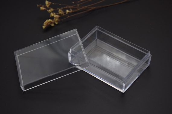 6pieces 70mmx50mmx22mm Rectangle Clear Plastic Boxtransparent 