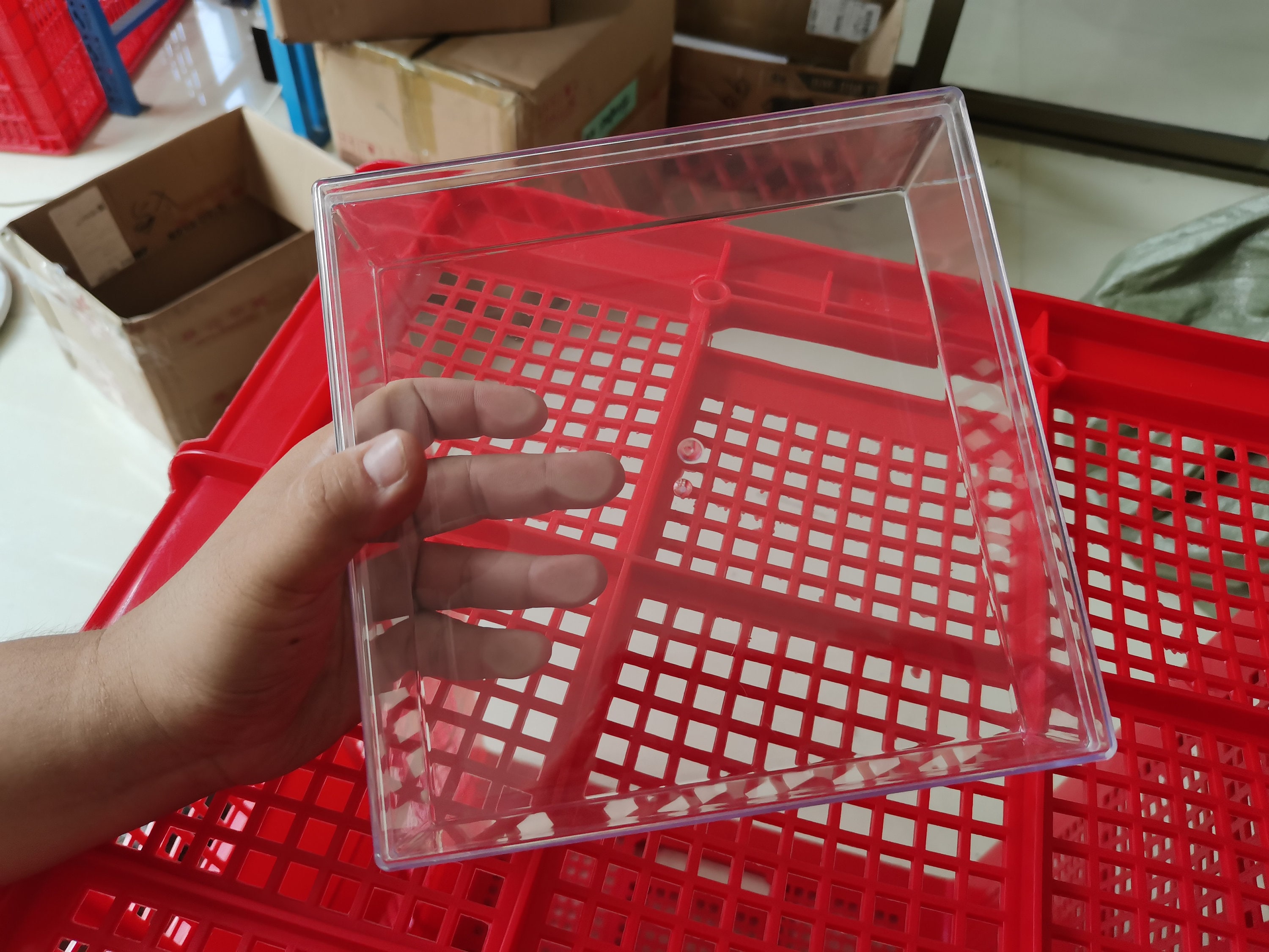 BIG BOX 184mmx184mmx60mm square clear plastic box,transparent ps box with lid,clear box container,plastic cases