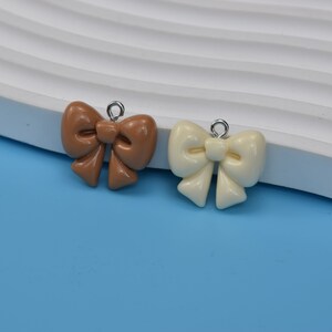 Resin Bowknots Pendants,Plastic Bow Knot Charm,DIY Jewelry Accessories,Keychain Earring Necklace Bracelet Decor,Embellishments,Ornaments