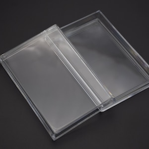 2 Stuks 91mmx61mmx18mm rechthoekige doorzichtige plastic doos, transparante ps doos met deksel, doorzichtige doos container, plastic gevallen AB108