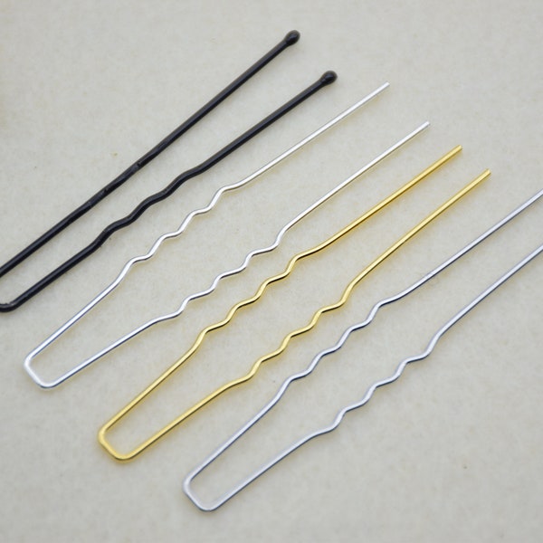 50 hair stick,6.6cm metal hair pin,u shaped hair pin,hair fork,hair bun holder,french hair pin,bridal hair clip,hair accessory,bobby pin