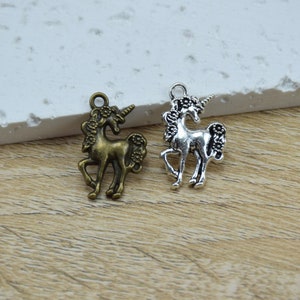Unicorn Pendant,Animal Charm,Jewelry Making Supplies,Necklace Earring Bracelet Accessory,Decoration Crafts,Metal Alloy Findings