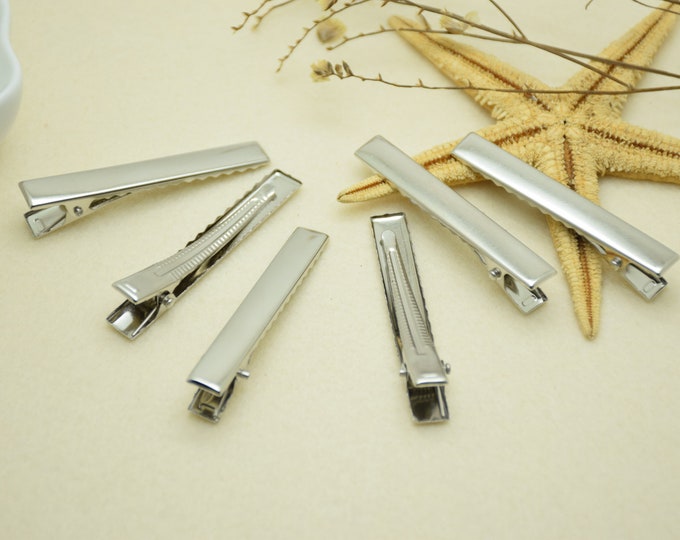 Set of 100 Alligator Clips With Teeth, Alligator Clip, Hair Bow, Hair