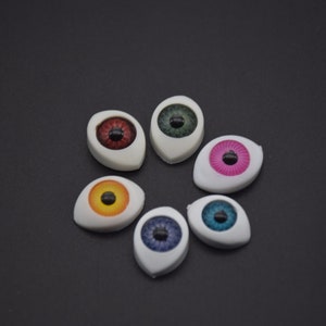 50 Cabochones de Resina Mal de Ojo Plano Trasero Cabujones Charms DIY Artesanía Decoración Accesorio Scrapbooking Cabinas Cameo Joyería Fabricación 15x10mm