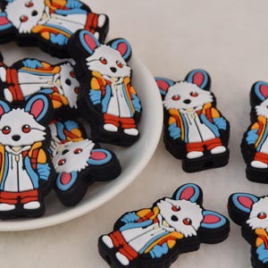 Rabbit Bunny Animal Silicone Beads,Focal Beads,Wristlet Beads,Charm Bead,Crafting Supplies,Beading Supplies,Wholesale Beads,Bulk Beads DIY