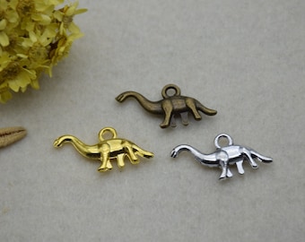 12 dinosaur charm pendant,dino animal ornament necklace charm,jewelry charm,jewelry pendant,28x15mm