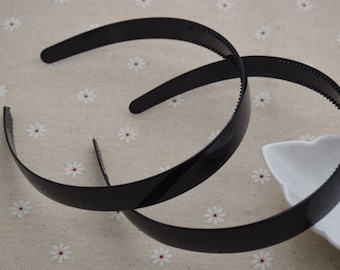 10 Stück 20mm Kunststoff Stirnband Kernrohling,Kunststoff Haarbänder mit Zähnen,DIY Kopf Handwerk,Haar Accessoire