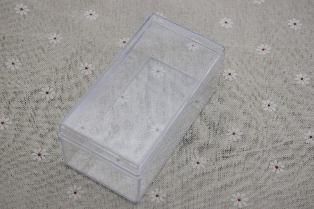 2pieces 105mmx55mmx45mm Rectangle Clear Plastic Box,transparent Ps Box ...