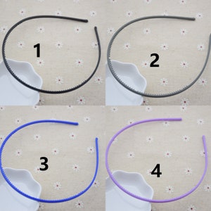 50 st 4 mm plasthårbandskärna, plasthårband med tänder, gör-det-själv-huvudpyssel, håraccessoar bild 2