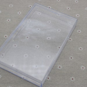 Boîte rectangulaire en plastique transparent de 177 mm x 110 mm x 25 mm, boîte ps transparente avec couvercle, récipient transparent, étuis en plastique AB124