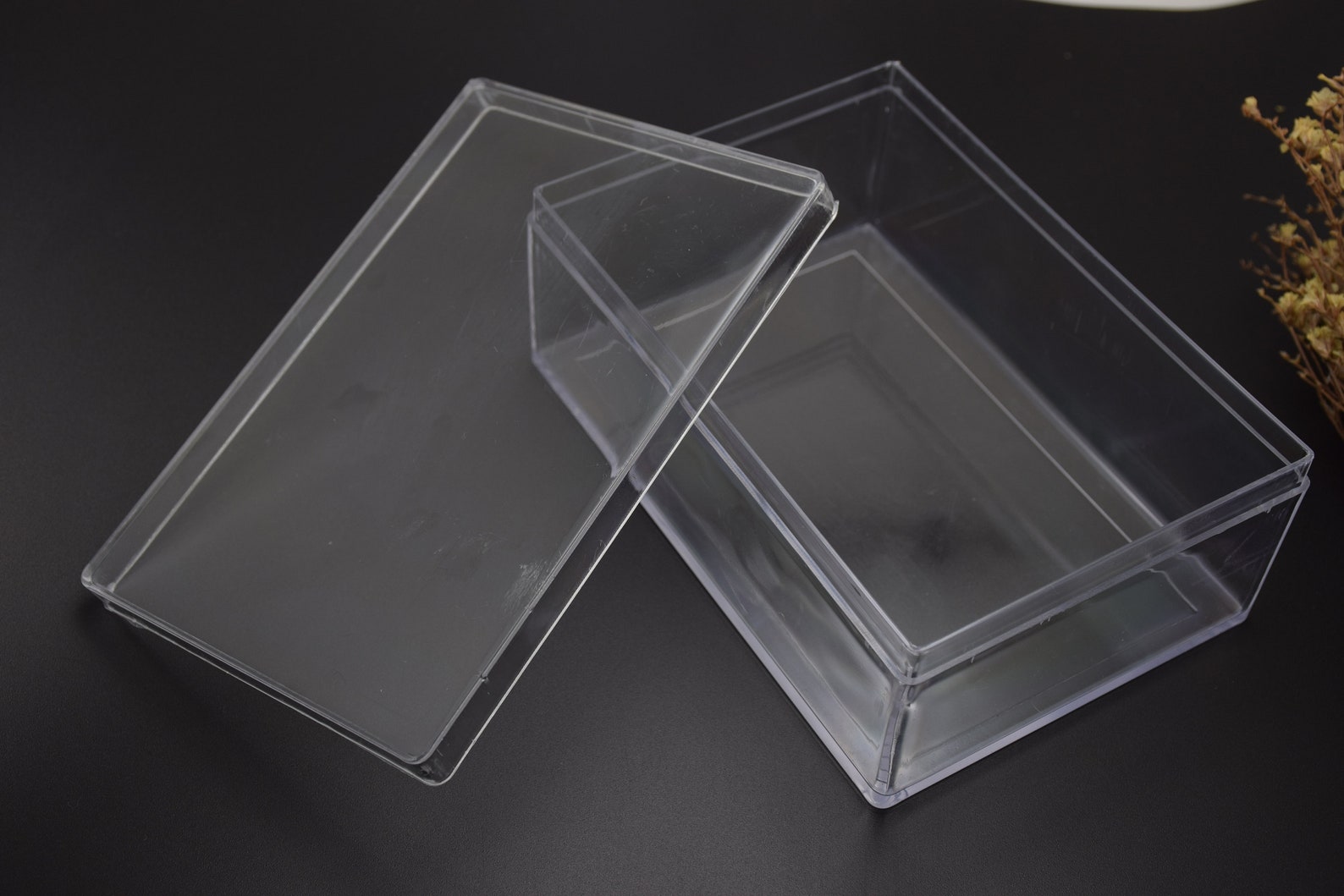 2pieces 130mmx90mmx50mmheight Rectangle Clear Plastic - Etsy