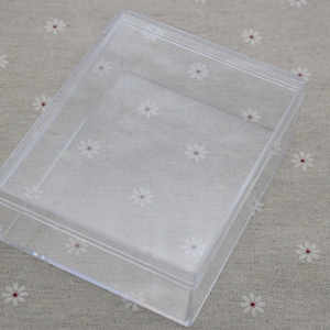 2Pieces 110mmx90mmx40mm rectangle clear plastic box,transparent ps box with lid,clear box container,plastic cases AB120