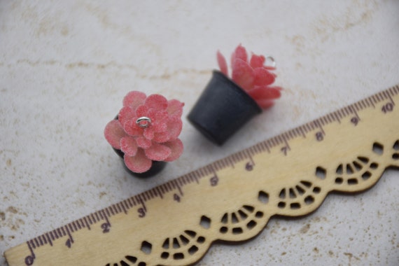 6/12/24 Resin Flower Charms Earring Necklace Bracelet Pendants
