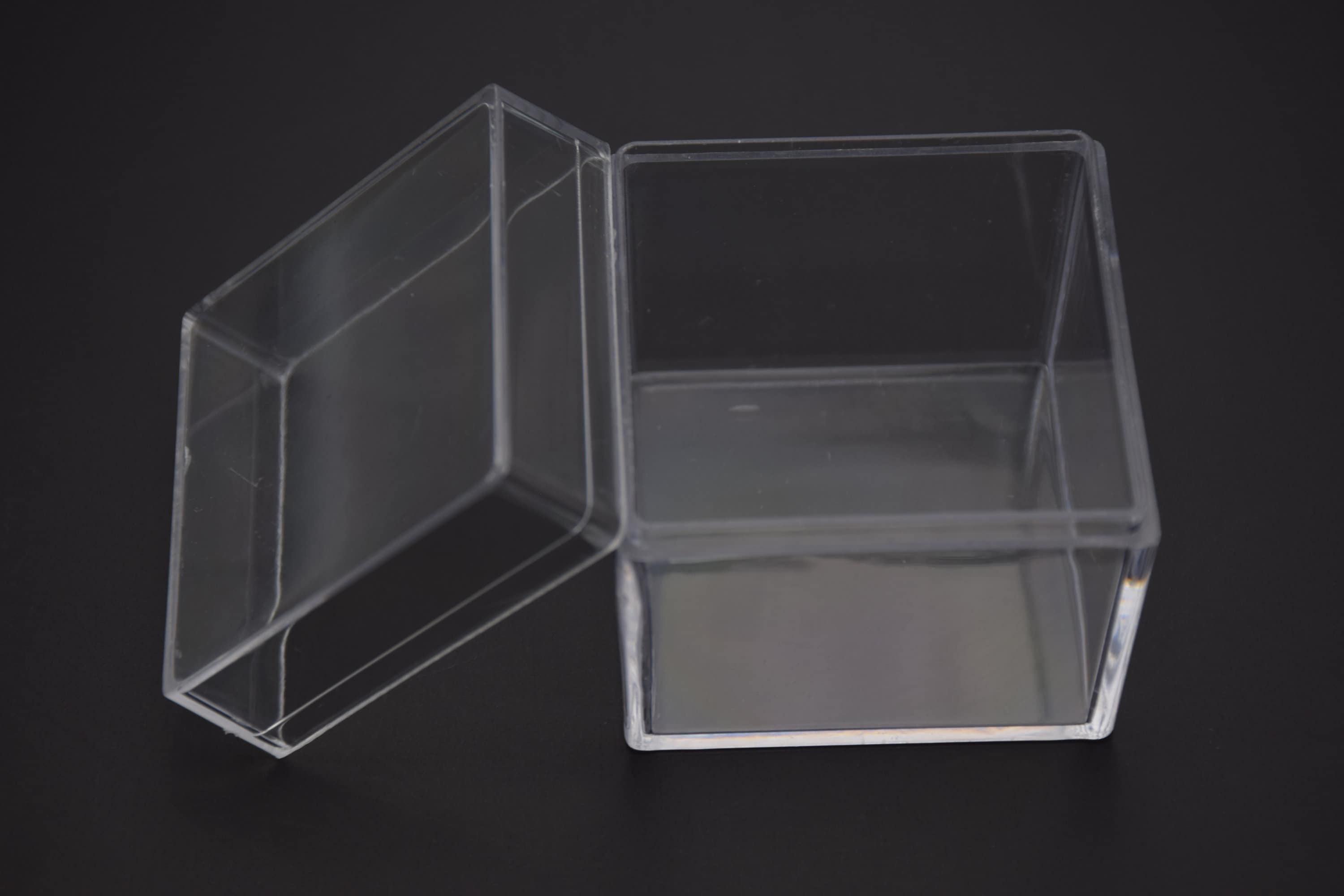 2pieces 130mmx90mmx50mmheight Rectangle Clear Ps Box,transparent Ps Box  With Lid,clear Box Container,plastic Cases AB57 