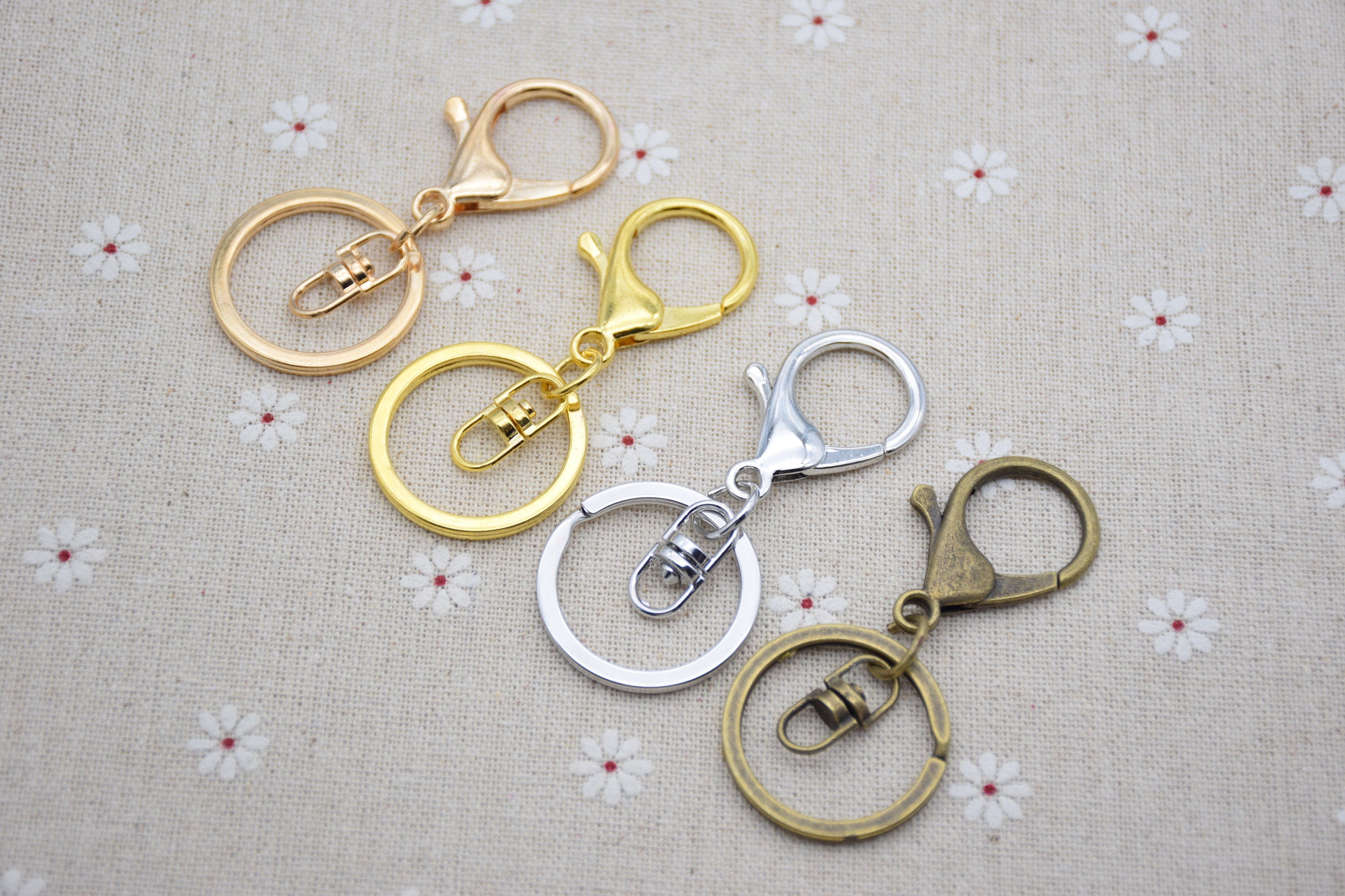 5 Keychain With Lobster Clasp,key Ring With Swivel Clasp,keychain