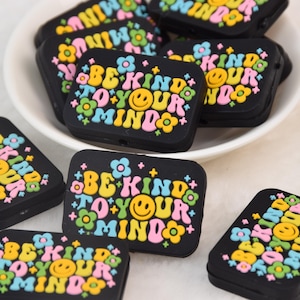 Be Kind To Your Mind Silicone Beads,Focal Beads,Wristlet Beads,Charm Bead,Crafting Supplies,Beading Supplies,Wholesale Beads,Bulk Beads DIY