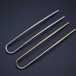 Metal Hair Pins,U Shape Hair Fork,Simple Hair Pick,French Hair Stick,Bun Holder,Hairpins,Hair Clip Slide,Hair Barrette Accessories Crafts
