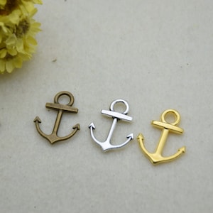 20 anchor charm pendant,nautical ornament necklace charm,jewelry charm,jewelry pendant,18x14mm
