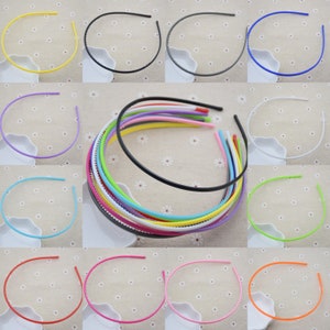 50Ppcs 4mm plastic headband core blank,plastic hair bands with teeth,DIY head craft,hair accessory