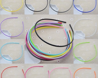 50Ppcs 4mm plastic headband core blank,plastic hair bands with teeth,DIY head craft,hair accessory