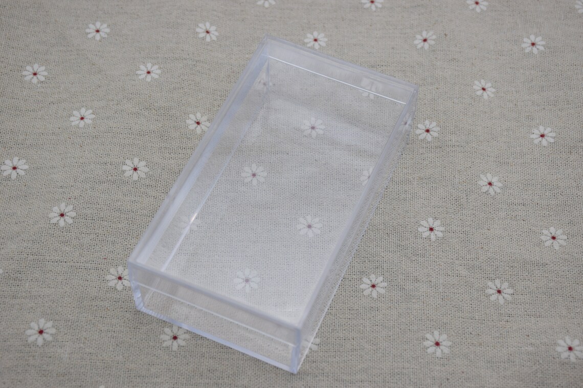 2pieces 118mmx65mmx35mm Rectangle Clear Plastic - Etsy