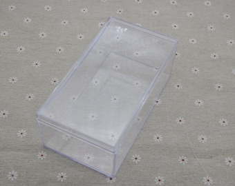 1Pieces 155mmx84mmx58mm rectangle clear plastic box,transparent ps box with lid,clear box container,plastic cases AB127