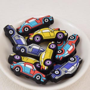 Sports Car Silicone Focus Beads,Racing Car Focal Beads,Loose Pen Beads,Crafting Supplies,Beading Supplies,Wholesale Beads,Bulk Beads DIY
