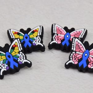 Ribbon Butterfly Silicone Beads,Silicone Focal Bead,Charm Bead,Crafting Supplies,Beading Supplies,Wholesale Beads,Bulk Beads DIY