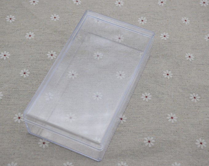 2pieces 130mmx90mmx50mm(height) Rectangle Clear Ps Box,transparent Ps ...