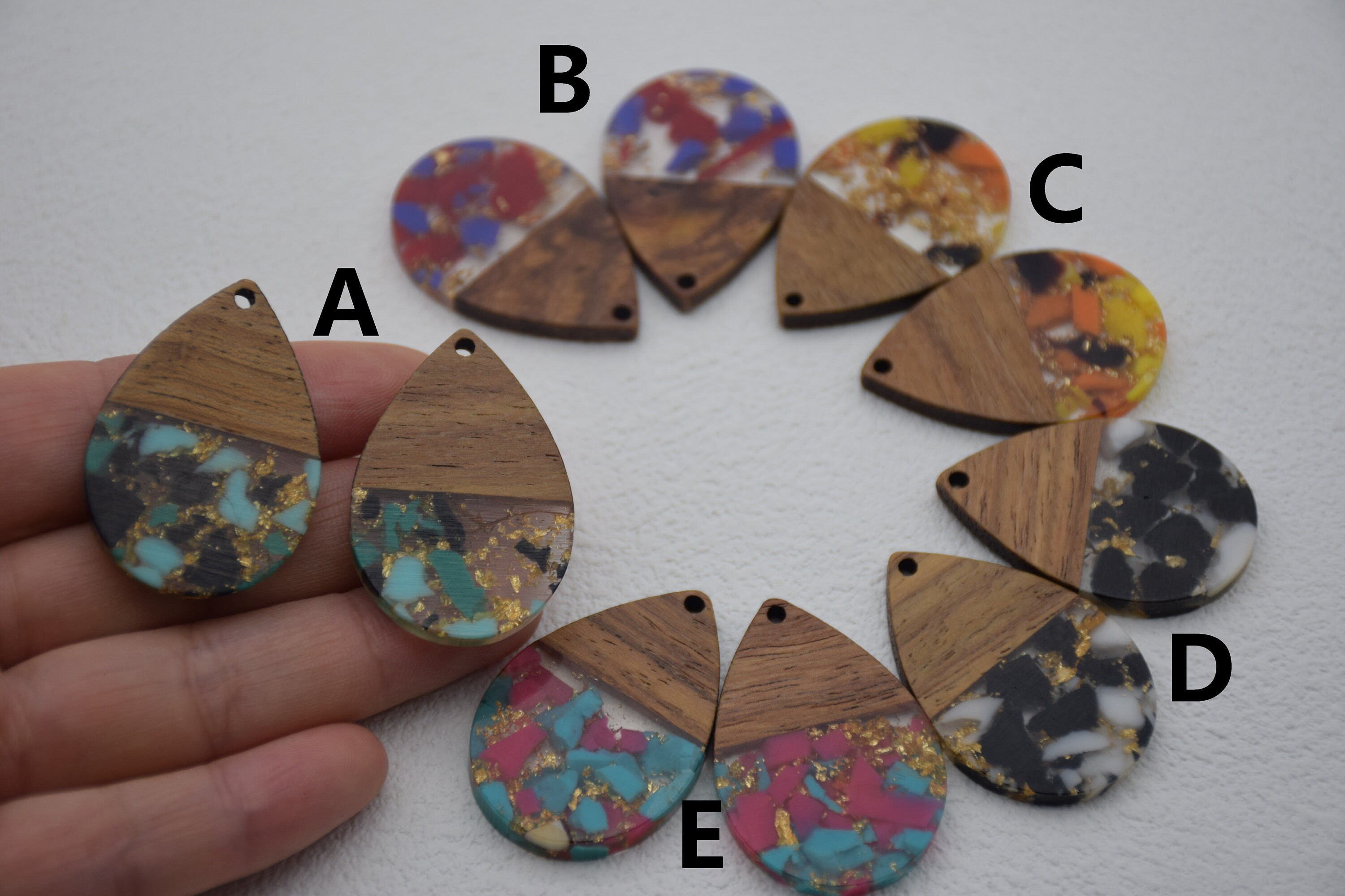 Lot De Morceaux De Bois Brut Pour DIY - Art Du Resin, Sculpture, Petits Projets #006 - Bord Vivant, Essences Variées