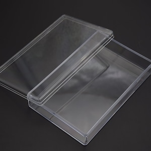 2Pieces 120mmx75mmx25mm rectangle clear plastic box,transparent ps box with lid,clear box container,plastic cases AB72