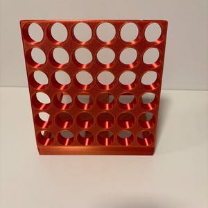 Stojak na puszki do malowania diamentowego wykonany metodą druku 3D – modułowy stojak na puszki na 36 puszek, perforowana płyta 2 cm, otwory 25 mm, z płytą bazową