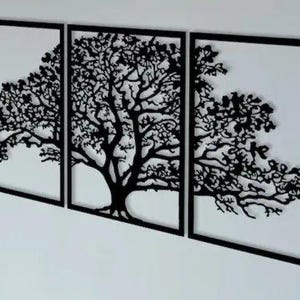 3-Piece Tree Wall Art: 3D Print File (Digital Download)