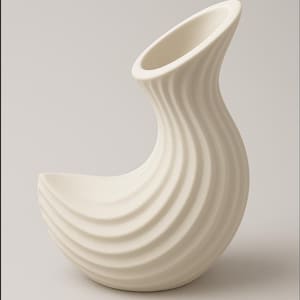 Elegant Swam Vase 3D Printable STL File – Modern Sculptural Decor for Home & Office
