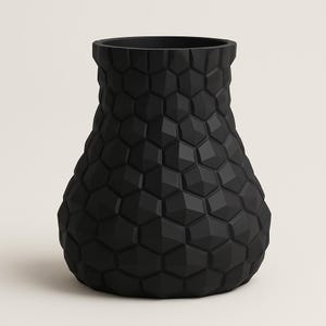Geometric Faceted Vase STL File – 3D Printable Modern Polygon Vase, Digital Download for Home Decor, Unique Contemporary Planter