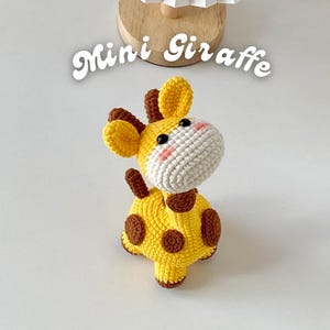 Mini Giraffe Crochet PDF Pattern, Cute Giraffe Crochet, Giraffe Amigurumi Pattern, Fall Vibes Amigurumi Gift, Birthday Gift Idea for Friends