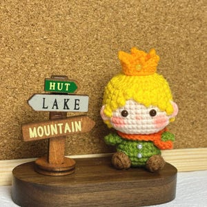 Litt.le Prin.ce Crochet PDF Pattern - Crochet Prince Pattern, Amigurumi Prince Crochet Pattern, Crochet Mini Doll, Crochet Keychain Pattern
