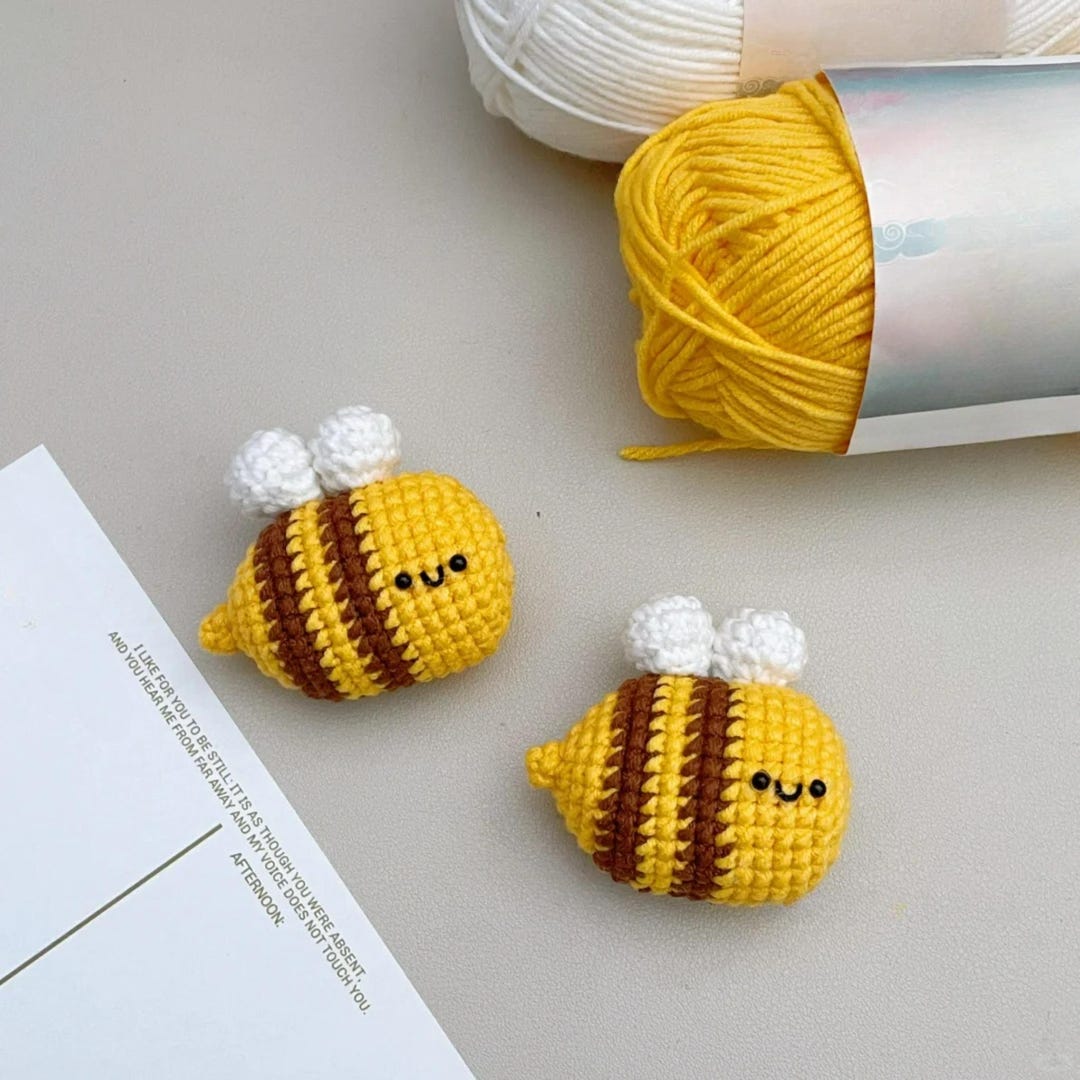 Little Bee Crochet PDF Pattern, Mini Bumble Bee Crochet Pattern, Bee ...