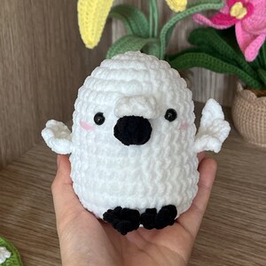 No Sew Cockatoo Parrot Crochet Pattern for Beginners, Easy Cube Amigurumi Parrot Plush, No Sew Crochet Pattern, Cute Handmade Bird Decor