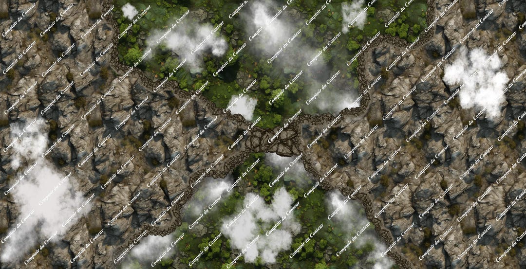 Game Map (PNG Format) - Mountain Pass - Dungeon and Dragon (dnd ...