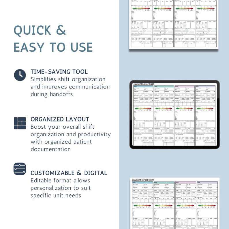 CNA Report Sheet, CNA Brain Sheet, Cna Report Sheet Med Surg, Cna ICU ...