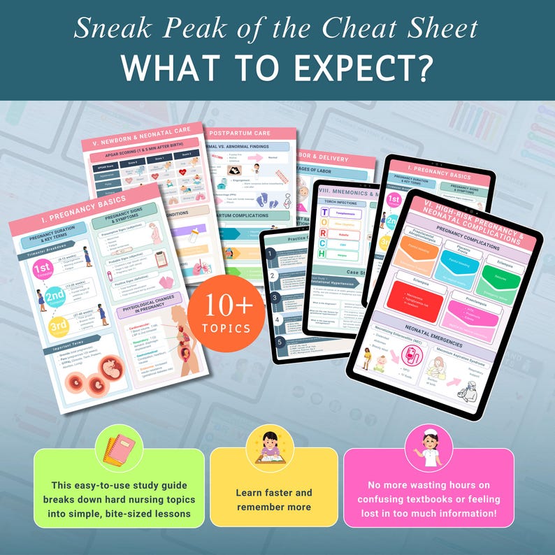 Maternity Cheat Sheet, OB Maternity Nursing Notes, Maternity Study ...