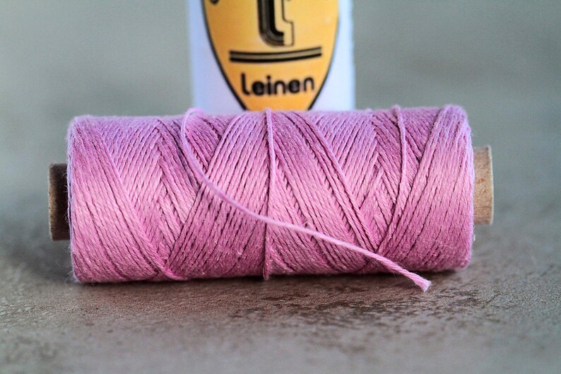 1 spool Natural Linen Thread 3 ply Violet No:40 Goldschild Londonderry Thread Non-waxed Linen Yarn
