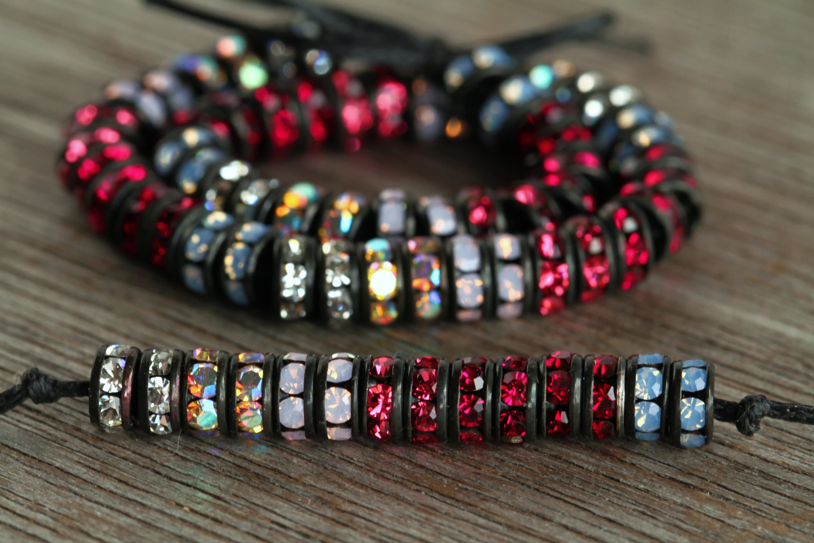28 RHINESTONE RONDELLE MIX 5mm Czech Brass Components for Jewelry ...